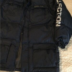 🎄🎅 FUBU The Collection Men's Dark Navy Down Jacket/Vest.